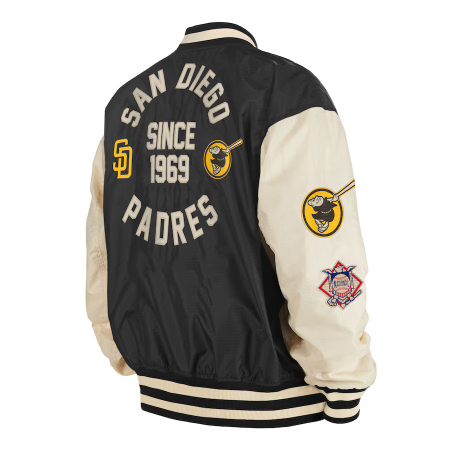 Men's San Diego Padres New Era x Alpha Industries Full-Zip Bomber Jacket