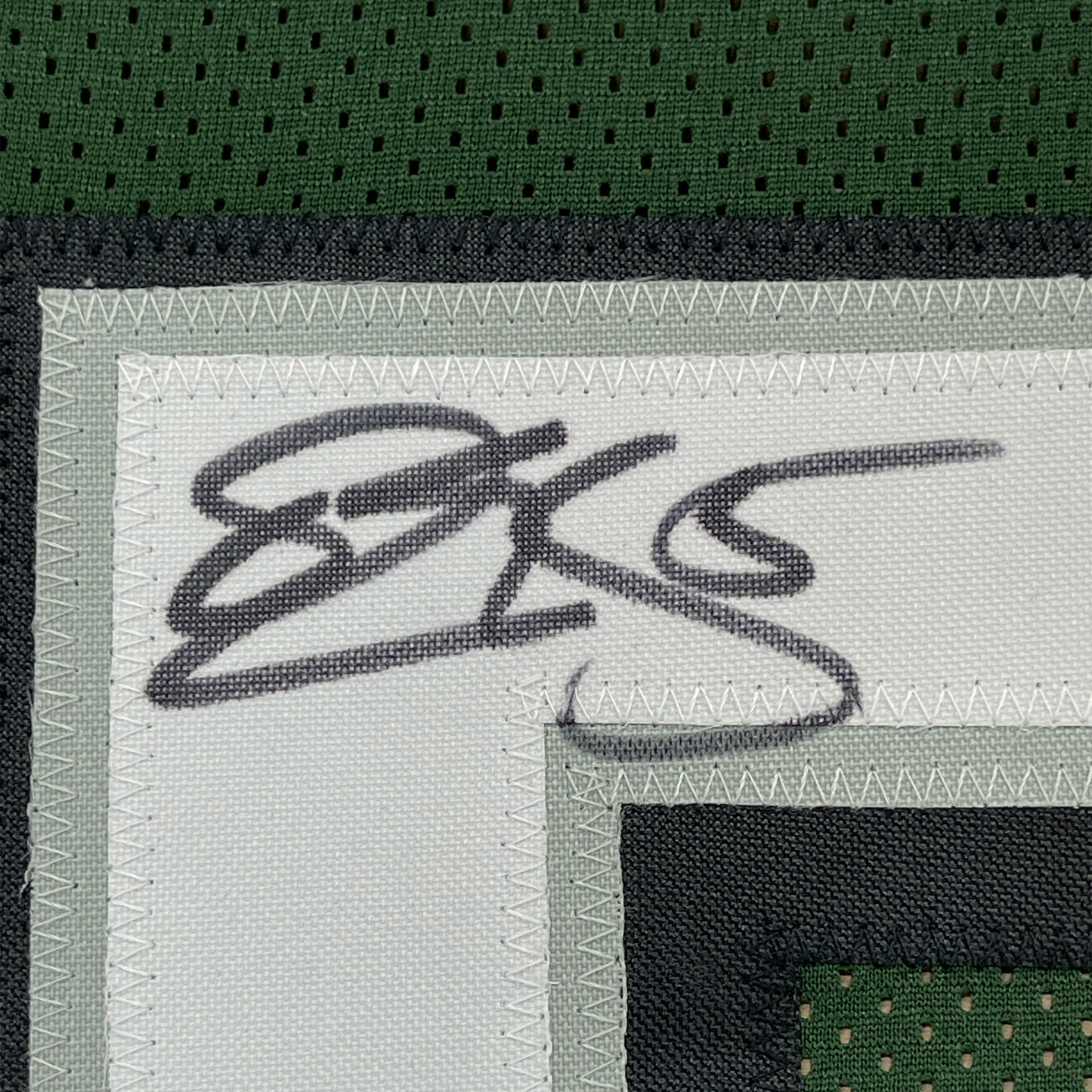 Framed Autographed/Signed Donovan McNabb 35x39 Philadelphia Green Football Jersey Beckett BAS COA