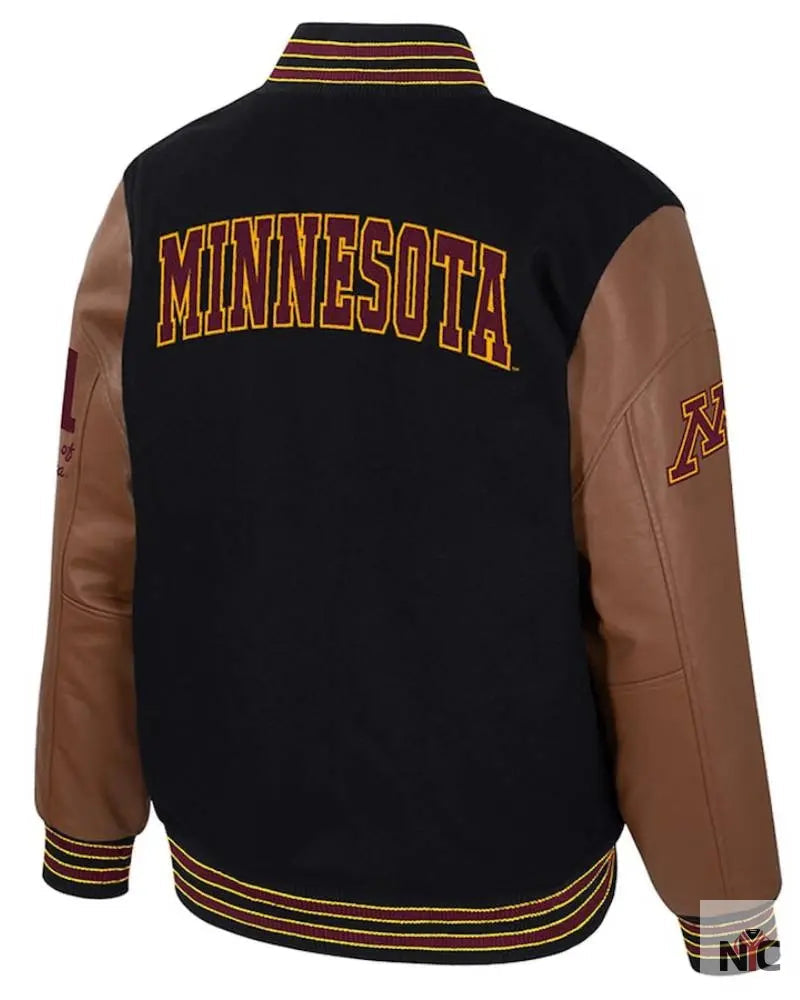 Men’s Letterman Full-Snap Varsity Jacket