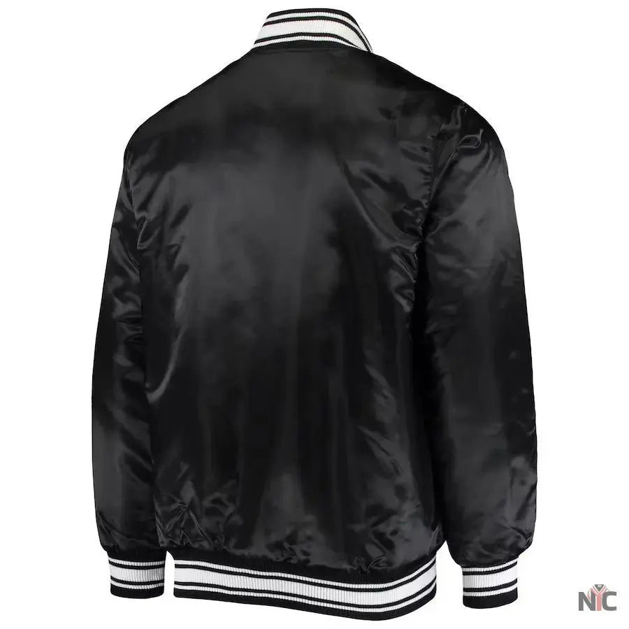 Men’s Starter Black Detroit Lions Locker Room Varsity Jacket