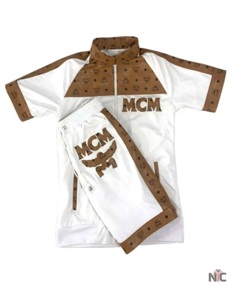 Men’s Vintage MCM Dapper Dan Mesh Short Suit