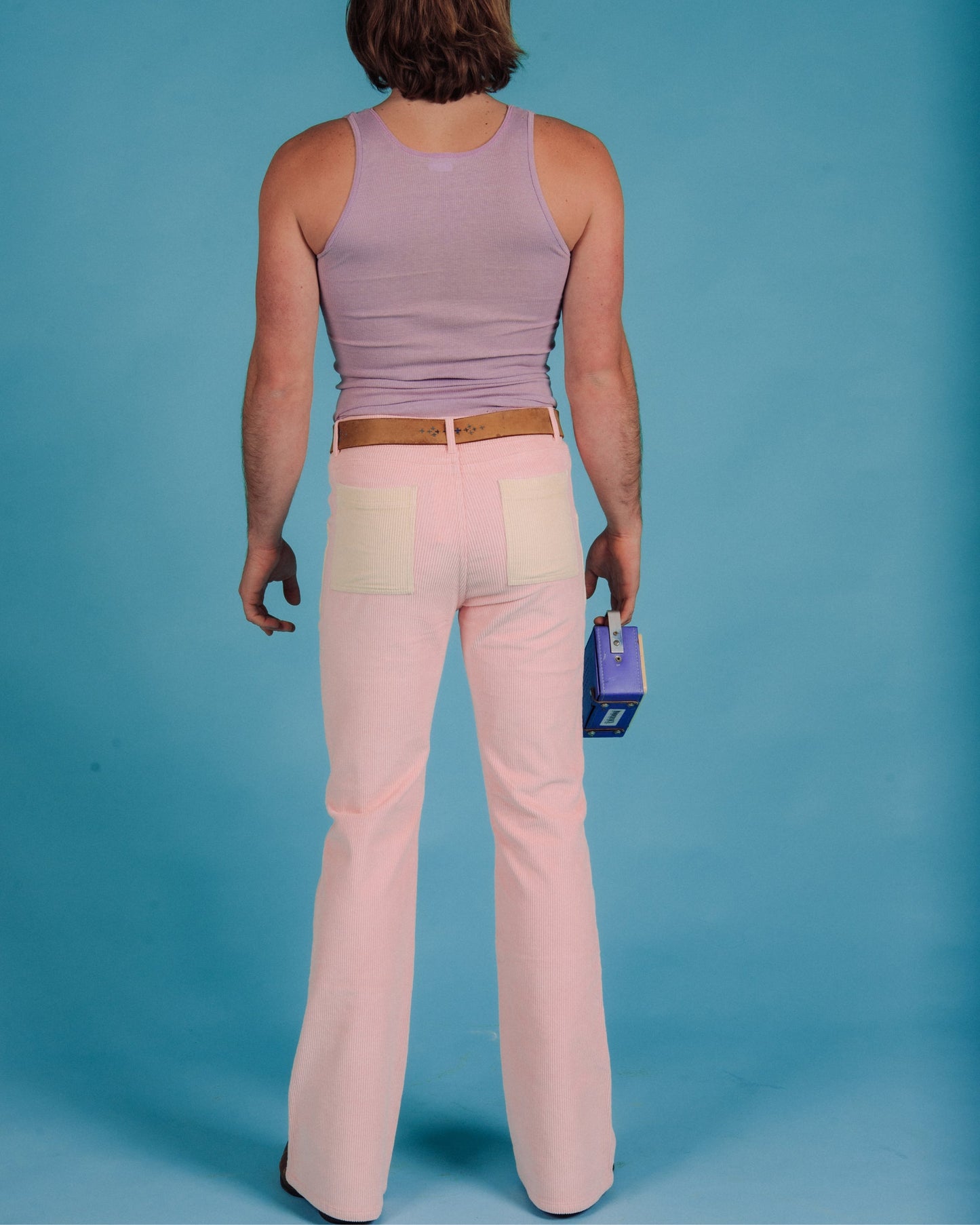 Men's Bell Bottom (Powder Pink/Cream)