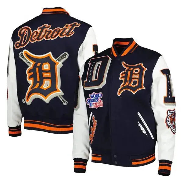 Men’s Detroit Tigers Mash Up Logo Varsity Full-zip Jacket