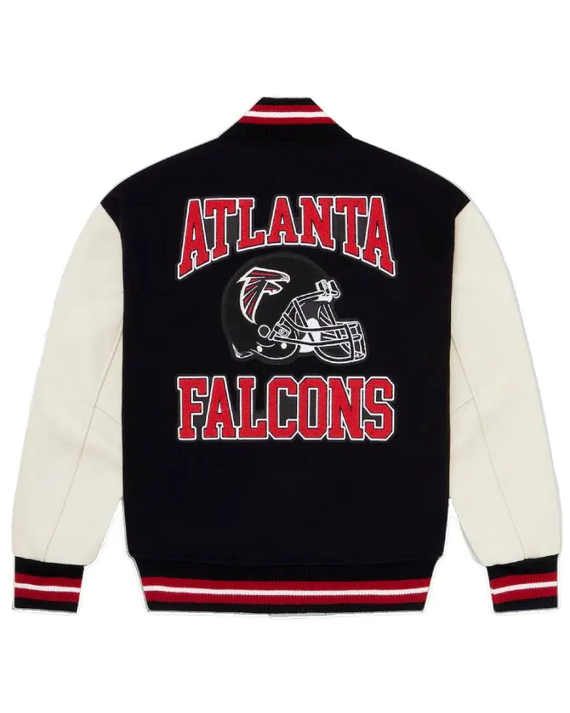 Men’s OVO x NFL Black Atlanta Falcons Full-Snap Varsity Jacket