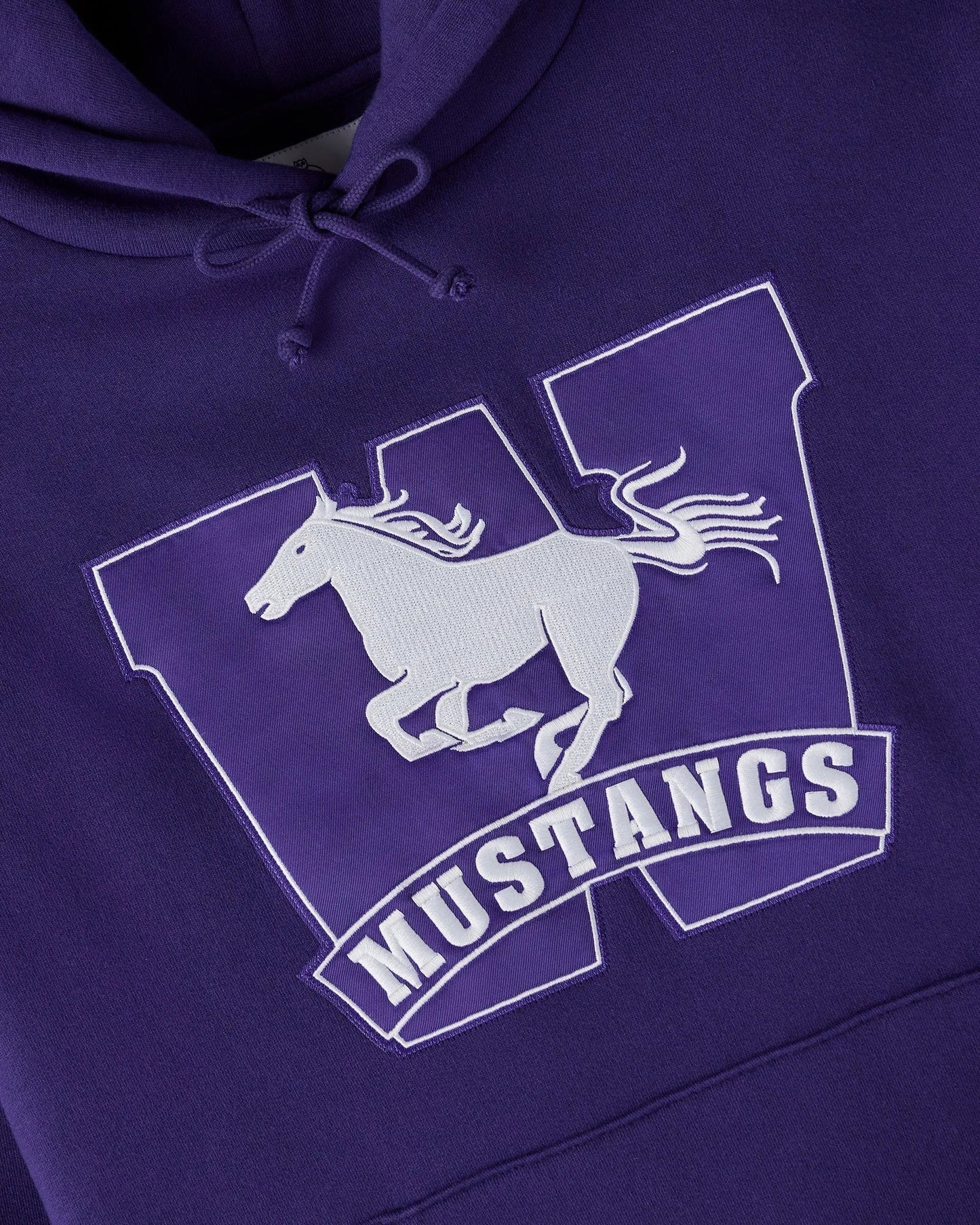 Unisex Campus Western Purple Fleece Hoodie