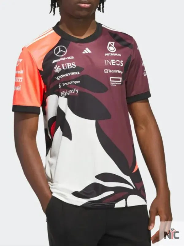 Mercedes-AMG F1 2025 Miami GP Dark Red Jersey