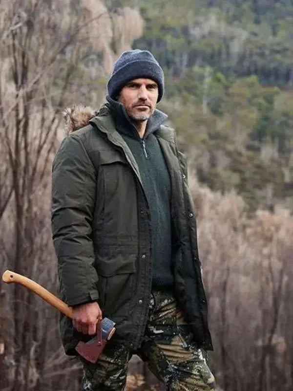 Michael Atkinson Alone Australia Green Hooded Jacket