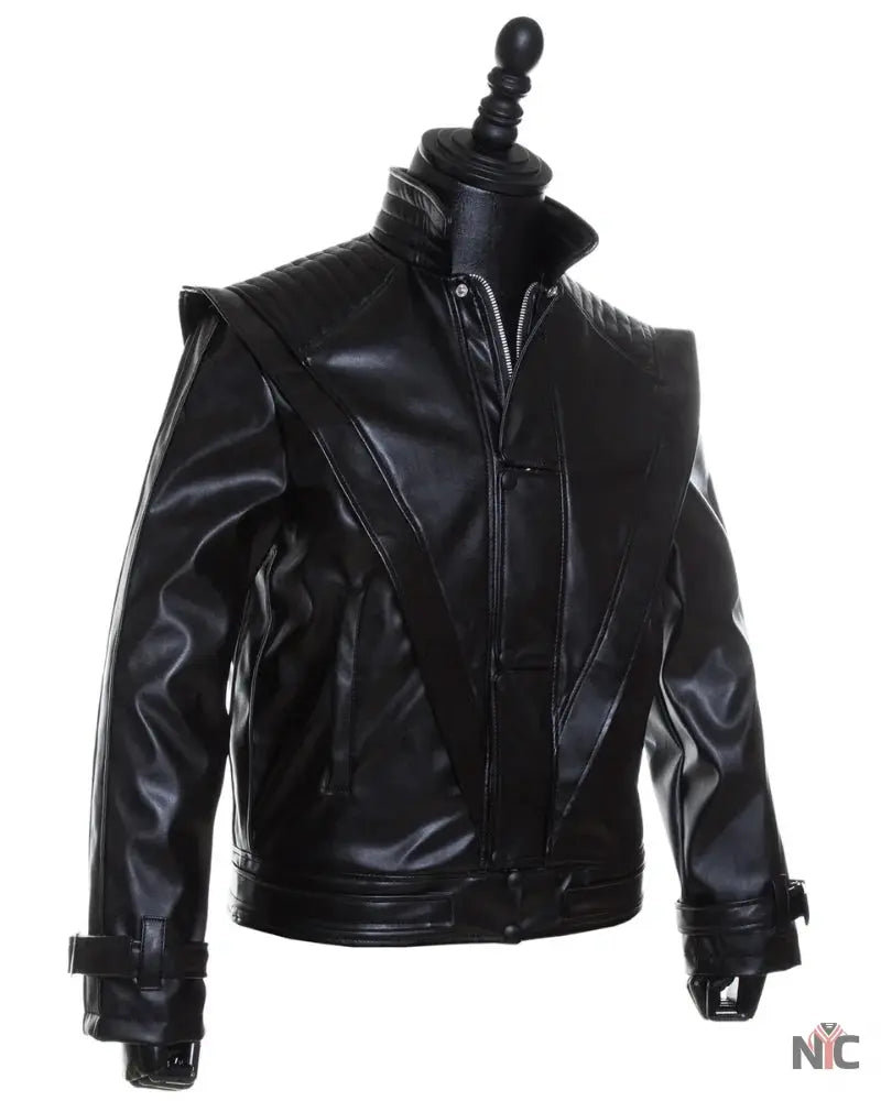 Michael Jackson Black Leather Thriller Jacket