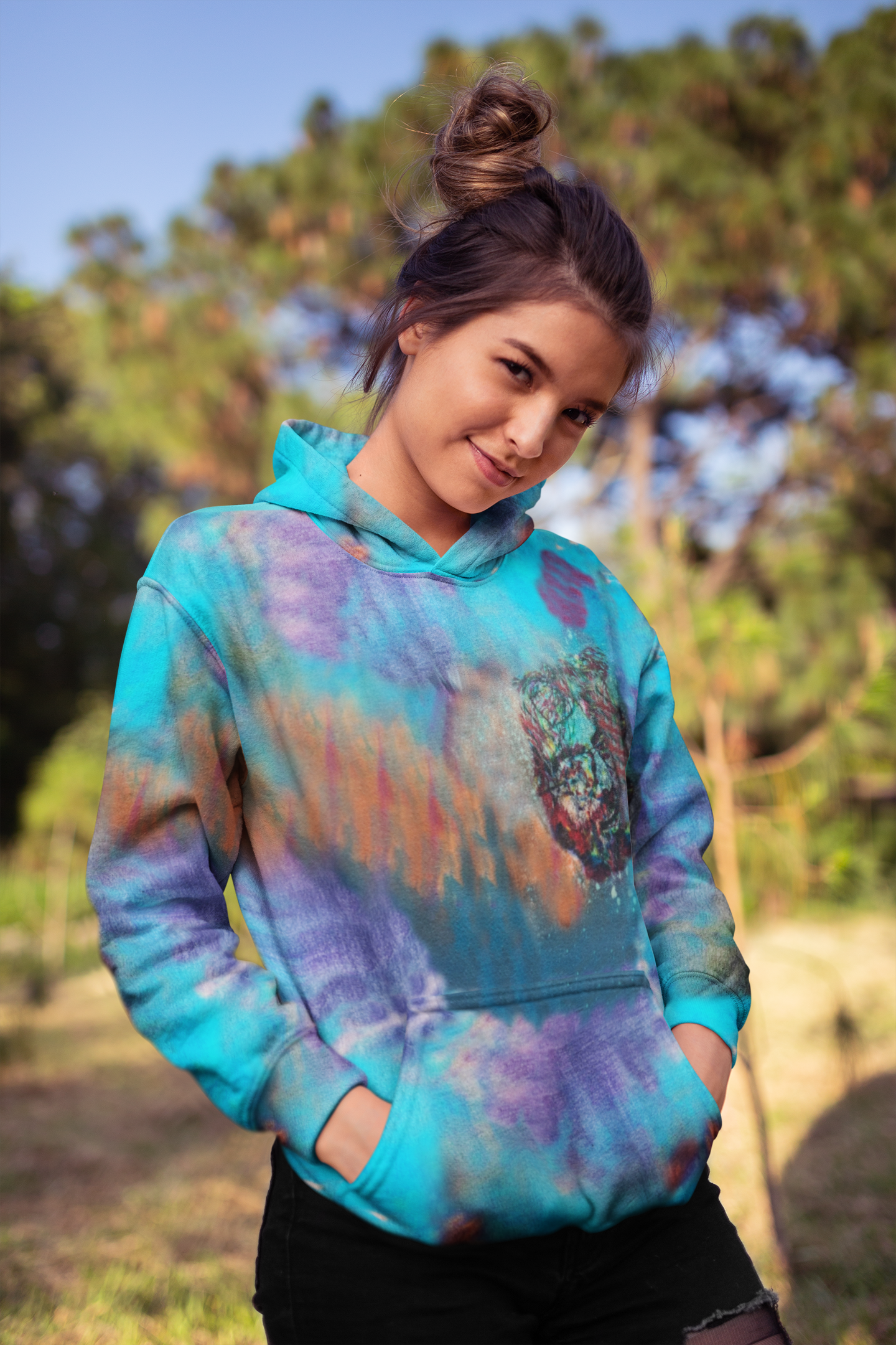 Micro-Doze Smurf Cloud Zip-Hoodie