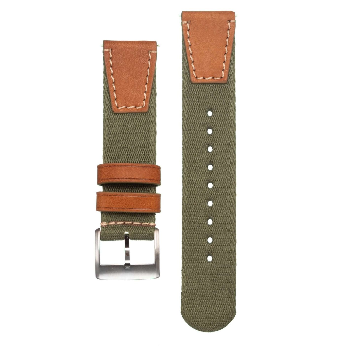 Military Green Two Piece Eco-Friendly Watch Strap