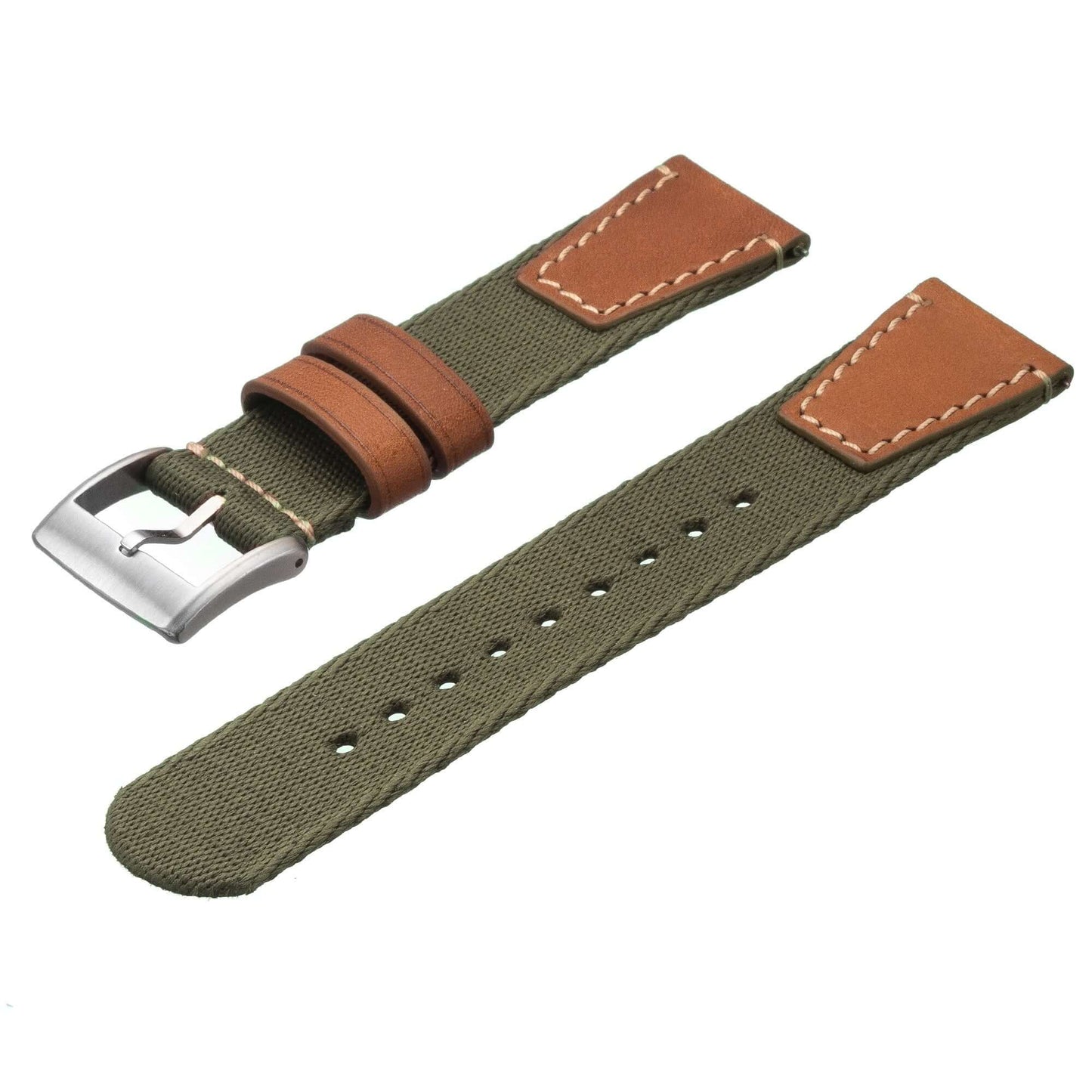 Military Green Two Piece Eco-Friendly Watch Strap