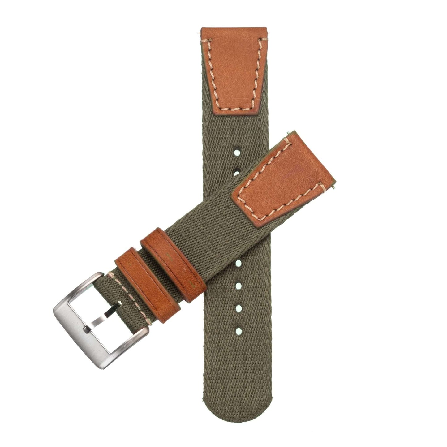 Military Green Two Piece Eco-Friendly Watch Strap