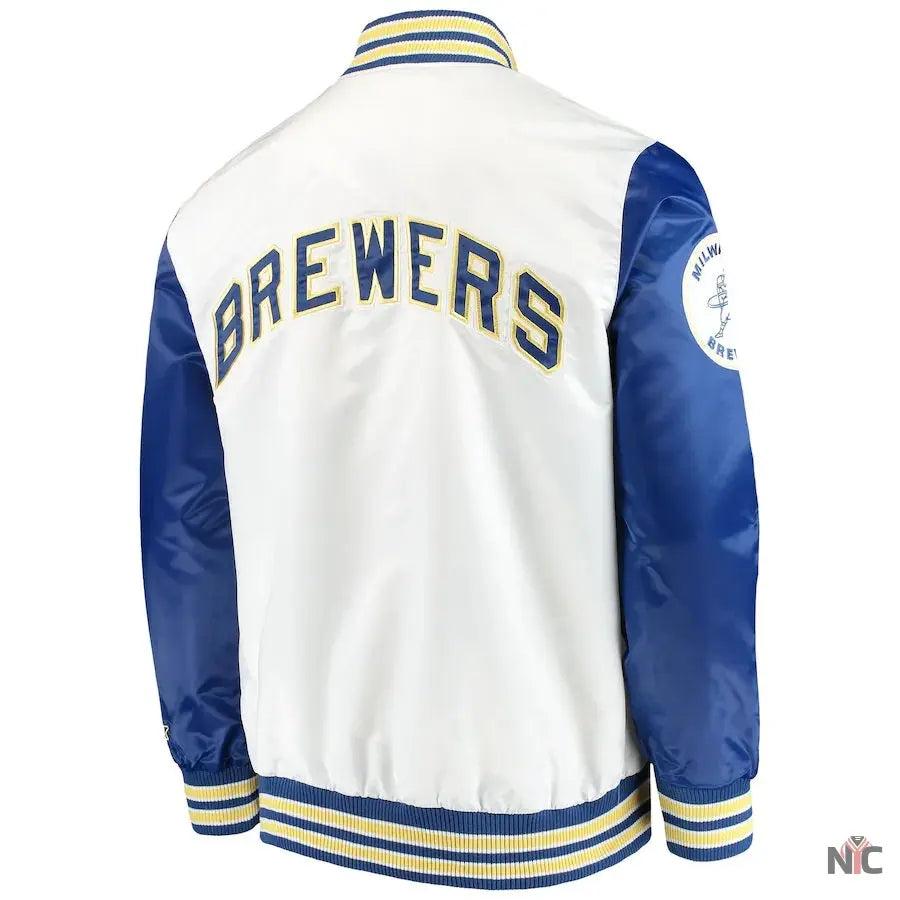 Milwaukee Brewers The Legend White Satin Jacket
