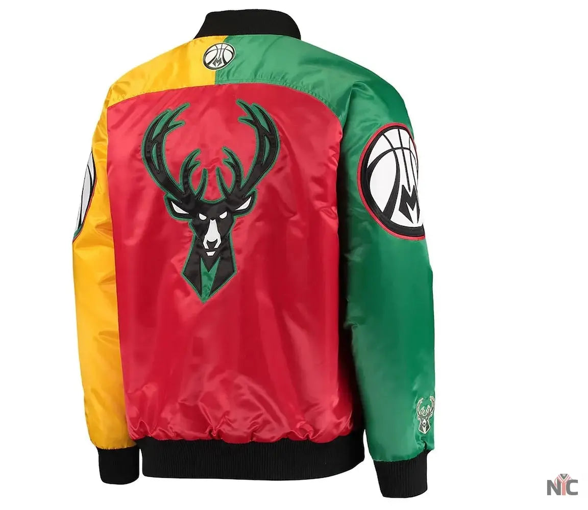 Milwaukee Bucks Ty Mopkins Satin Jacket
