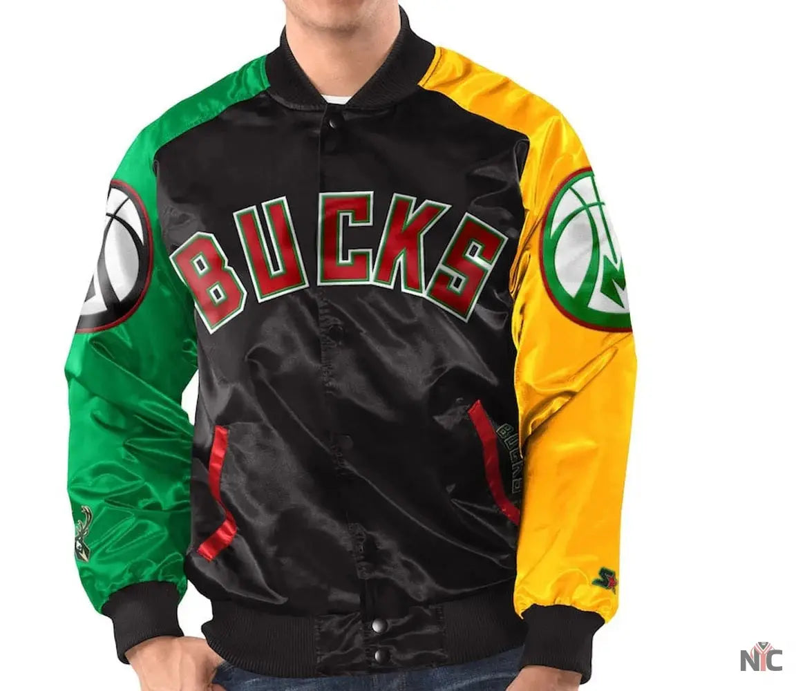 Milwaukee Bucks Ty Mopkins Satin Jacket