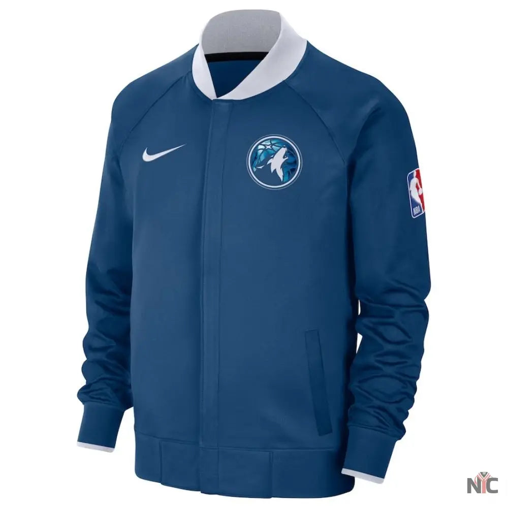 Minnesota Timberwolves 2023/24 Blue Raglan Jacket