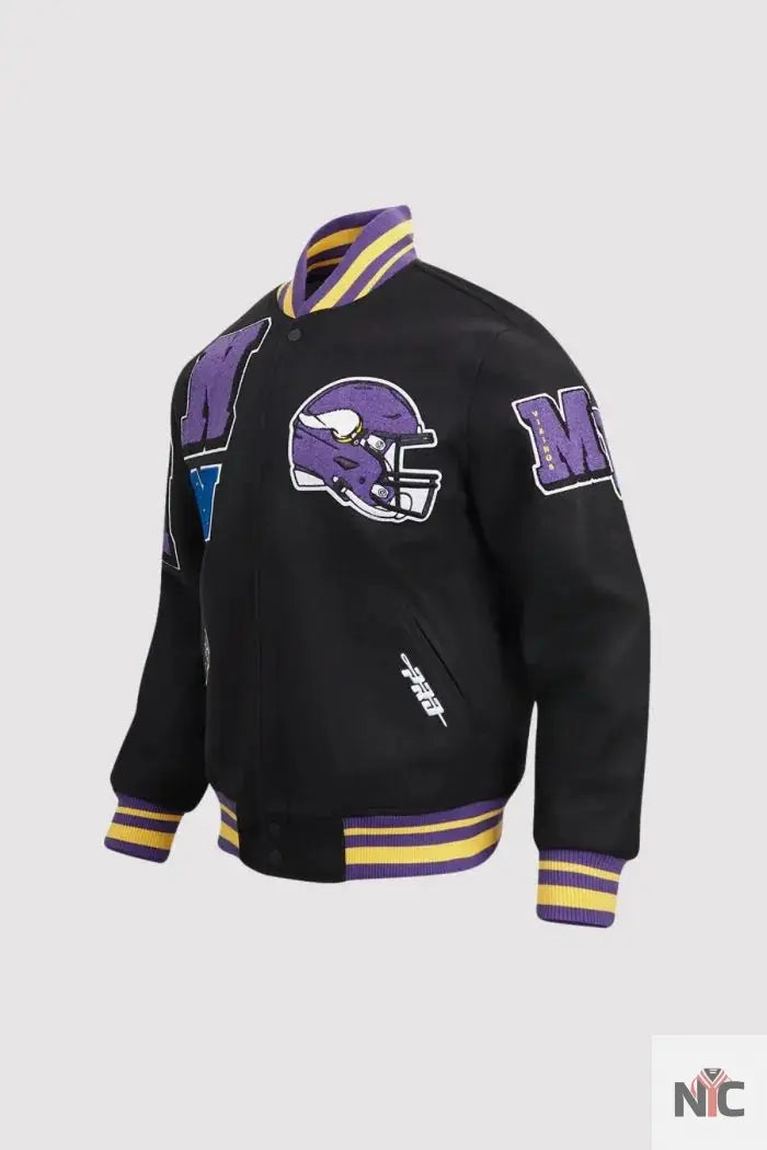 Minnesota Vikings Pro Standard Mashup Varsity Jacket