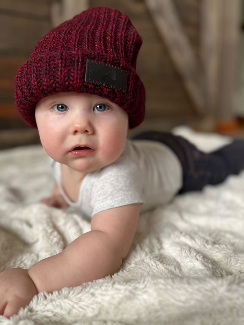 Infant Acrylic Ribbed Cuff Hat