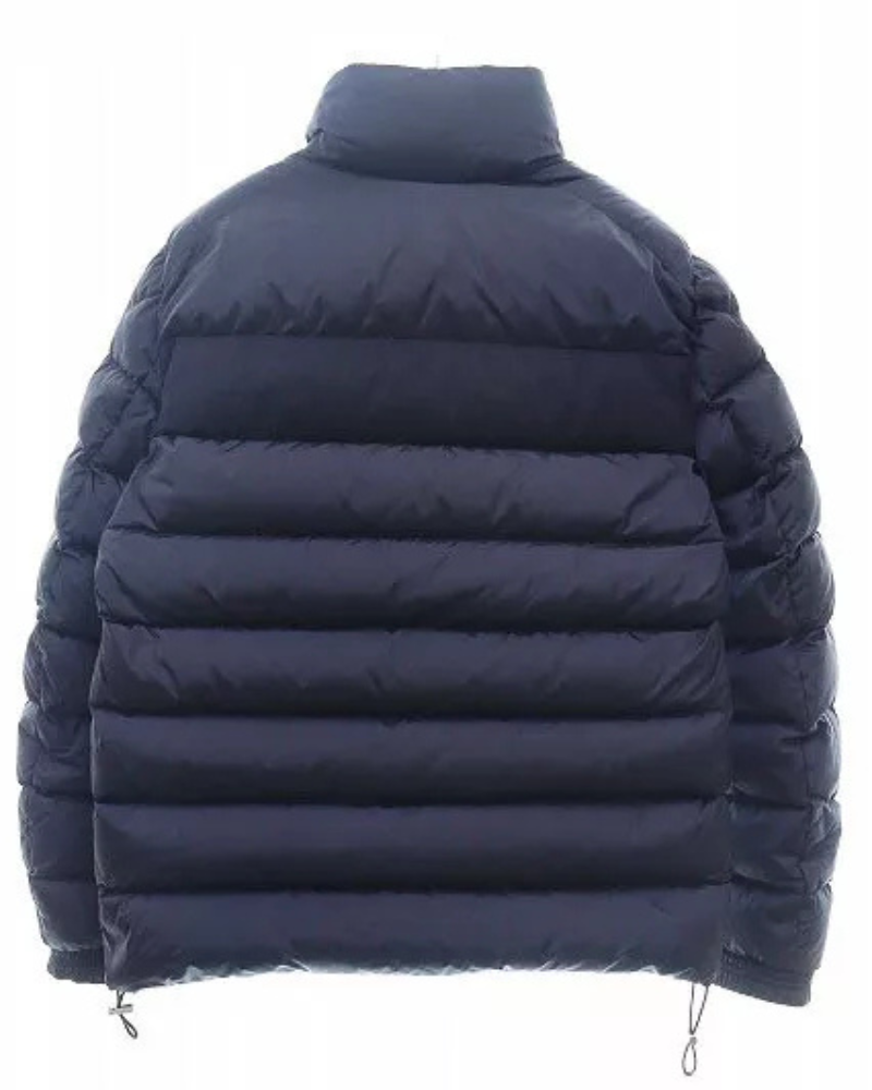 Moncler Breval B-3 Navy Wool Switching Down Jacket