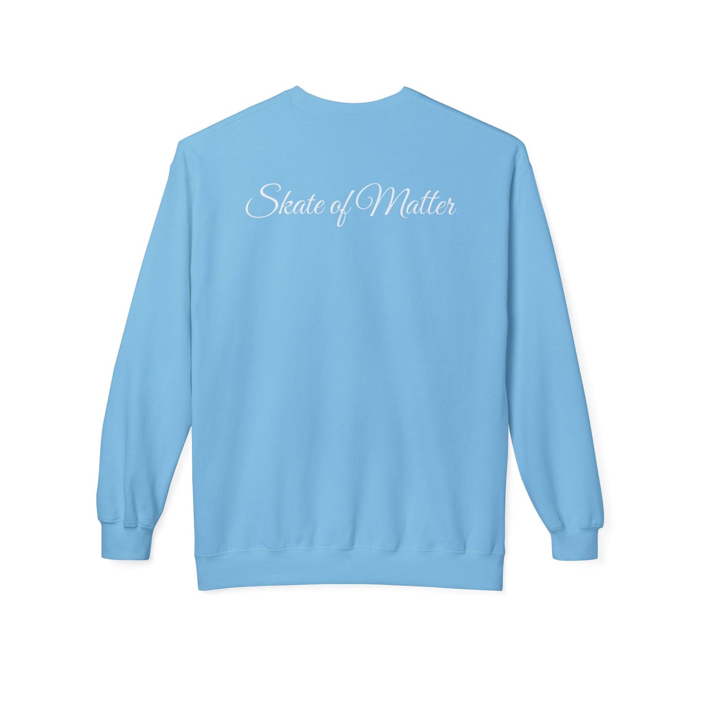 Monotone Skate Like Nobody's Watching Unisex Fleece Crewneck Sweatshirt