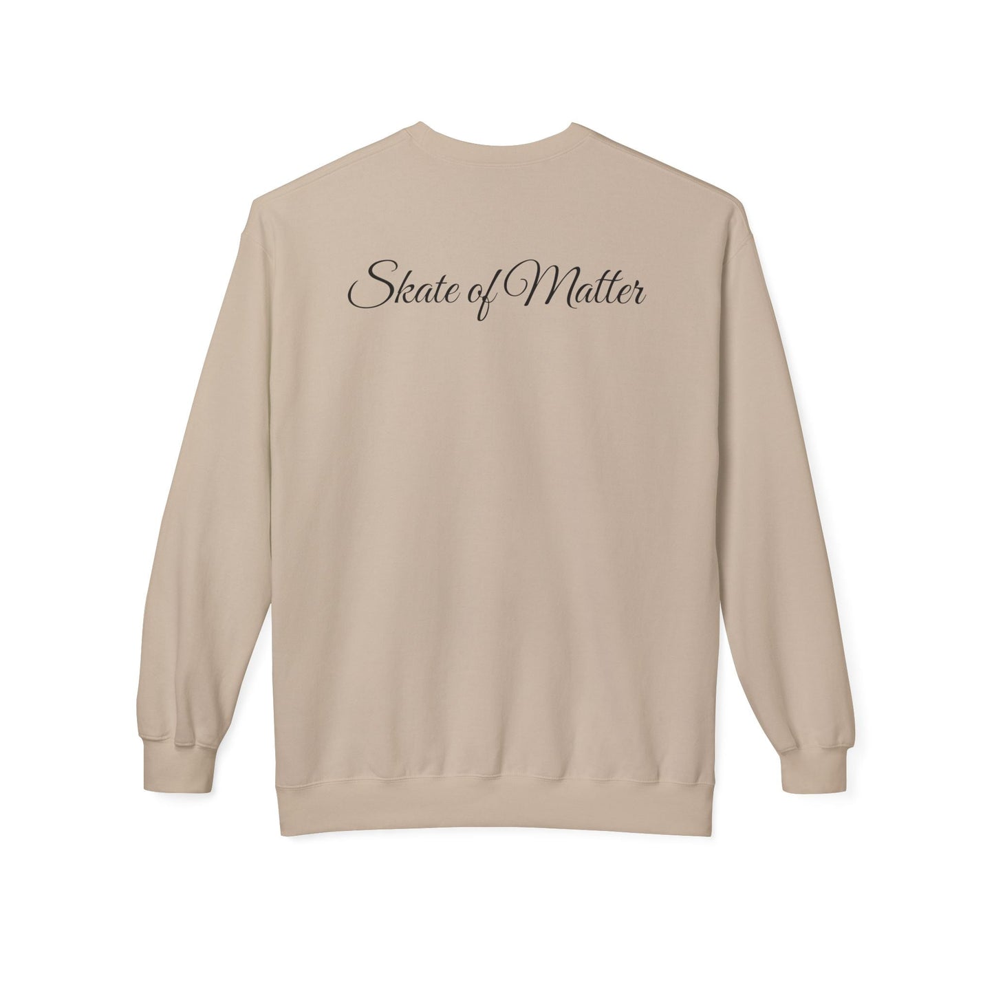 Monotone Skate Like Nobody's Watching Unisex Fleece Crewneck Sweatshirt