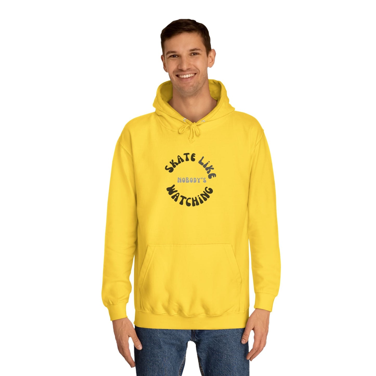 Monotone Skate Like Nobody's Watching Unisex Hoodie