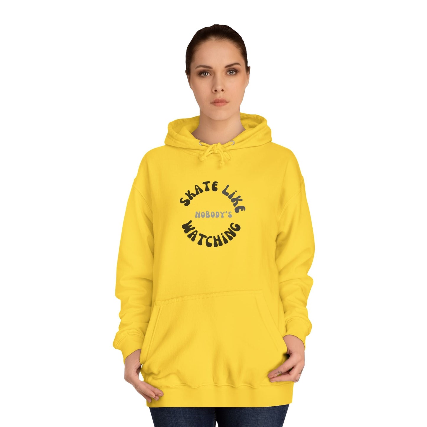 Monotone Skate Like Nobody's Watching Unisex Hoodie