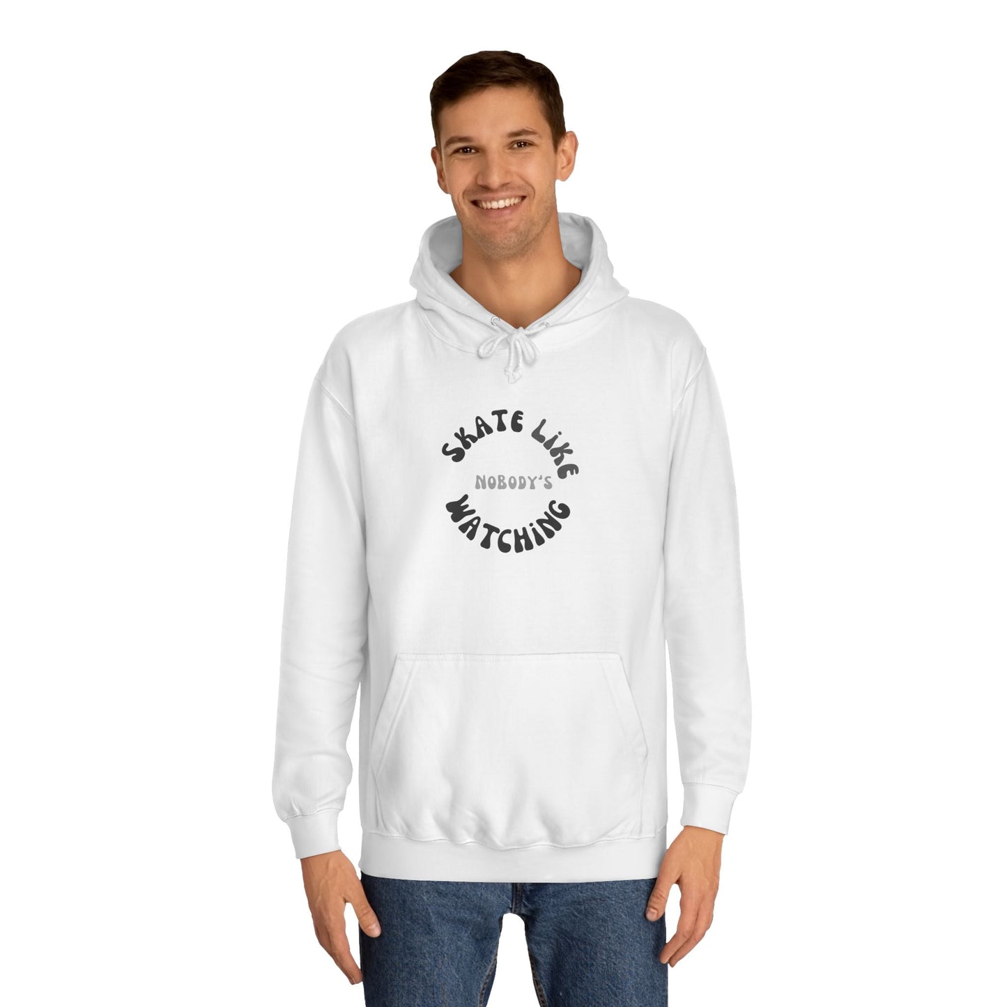Monotone Skate Like Nobody's Watching Unisex Hoodie