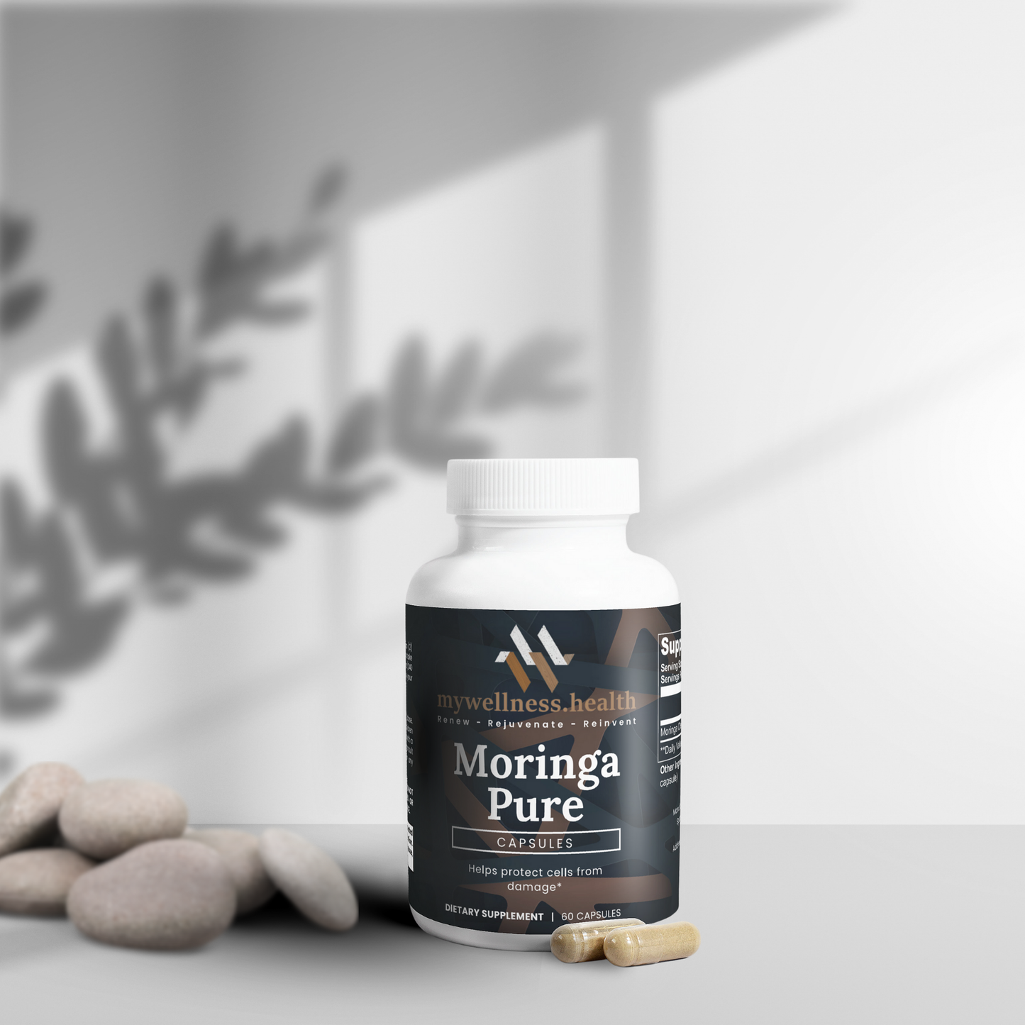 Moringa Pure Organic Leaf Capsules - Natural Superfood Supplement