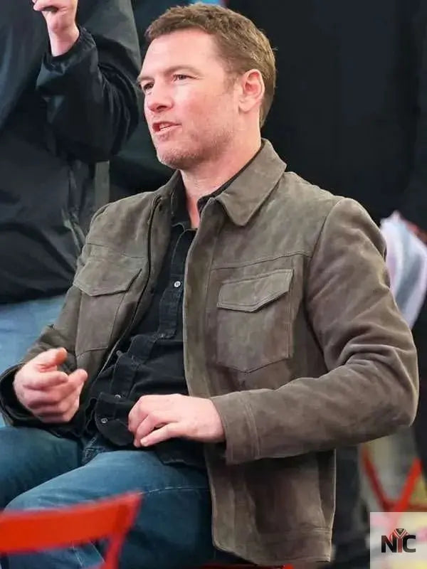 Movie Relay Sam Worthington Leather Jacket