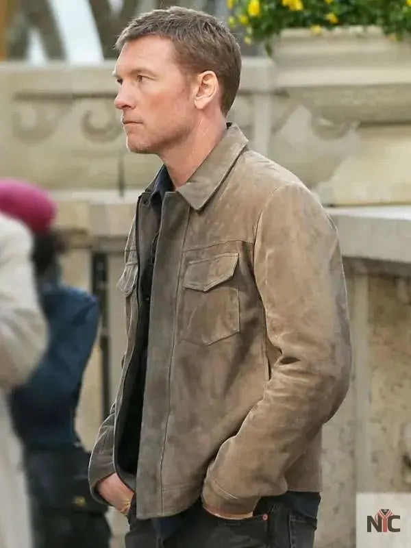 Movie Relay Sam Worthington Leather Jacket