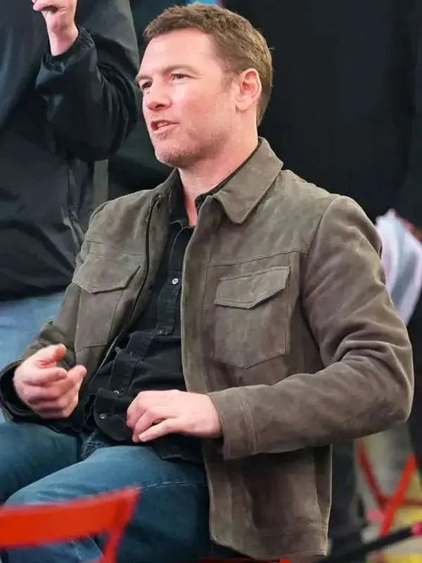 Movie Relay Sam Worthington Leather Jacket
