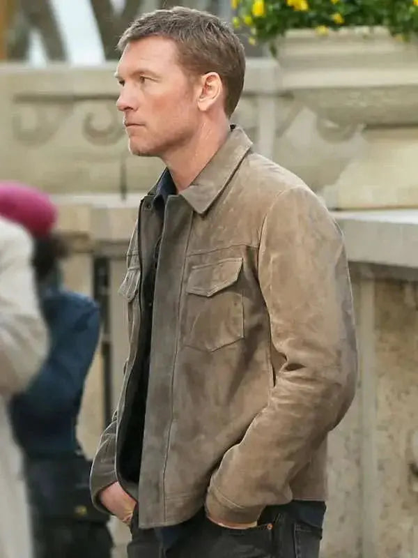Movie Relay Sam Worthington Leather Jacket