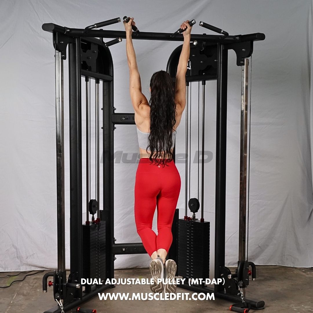 Muscle D Fitness Dual Adjustable Pulley – Two Stack Cable Machine