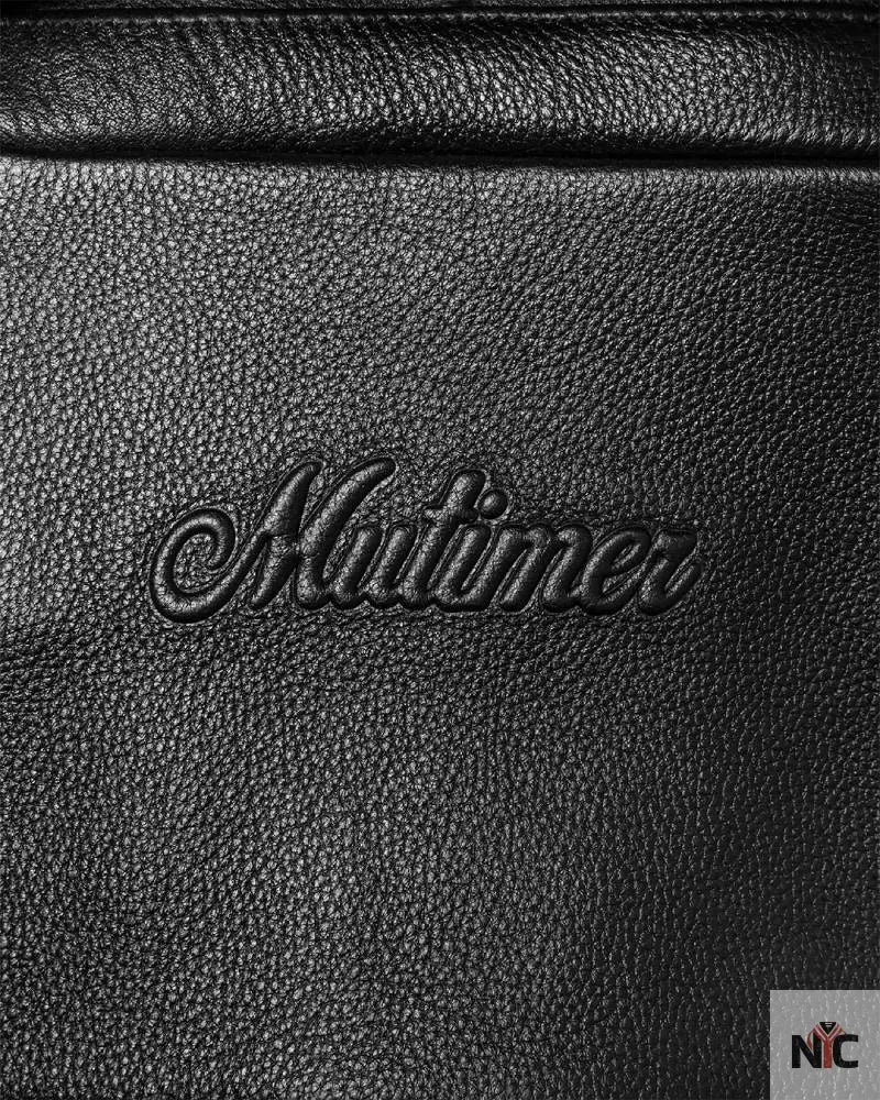 Mutimer Black Leather Jacket