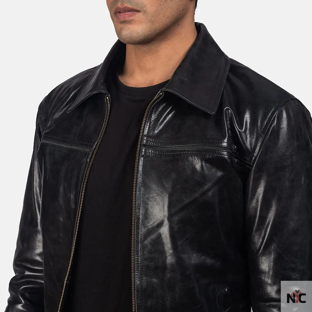Mystical Black Leather Jacket