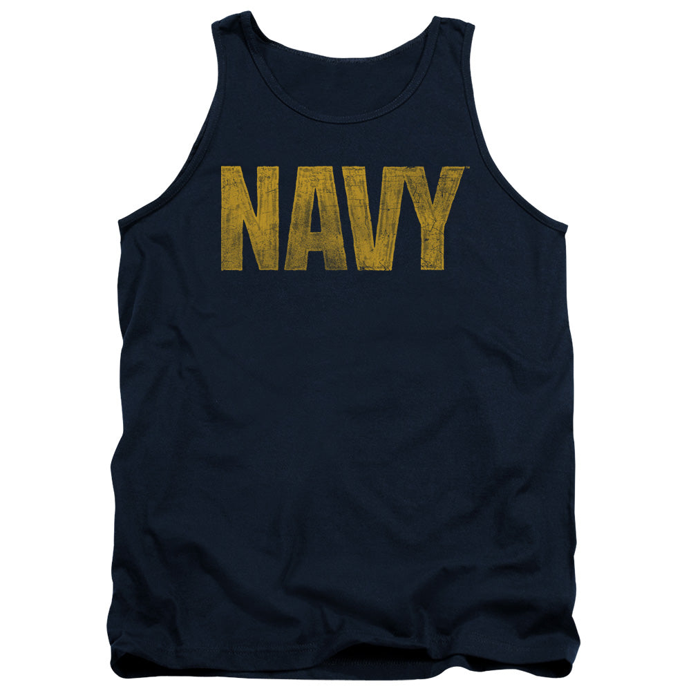 Navy Logo Mens Tank Top Shirt Navy Officially Licensed