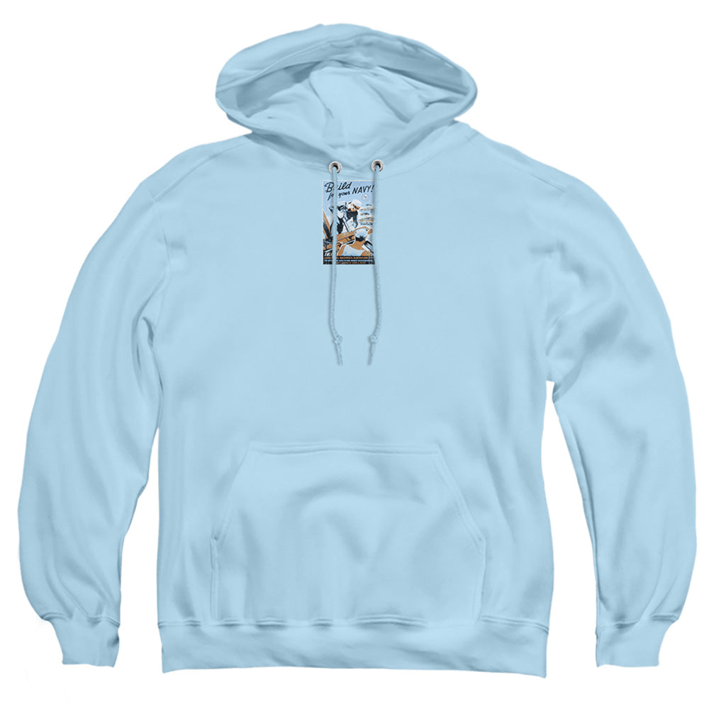 Navy Build Your Navy Mens Hoodie Light Blue Officially Licensed