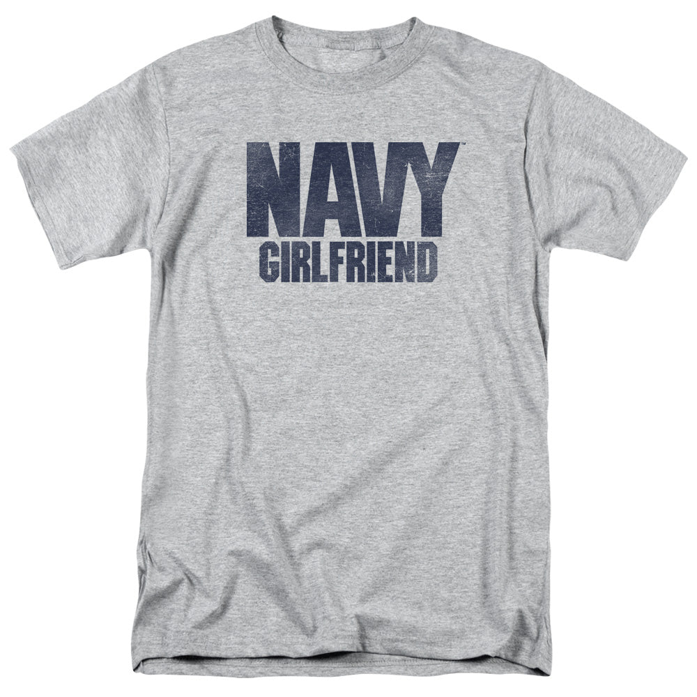 Navy Girlfriend Mens T Shirt Athletic Heather Officially Licensed