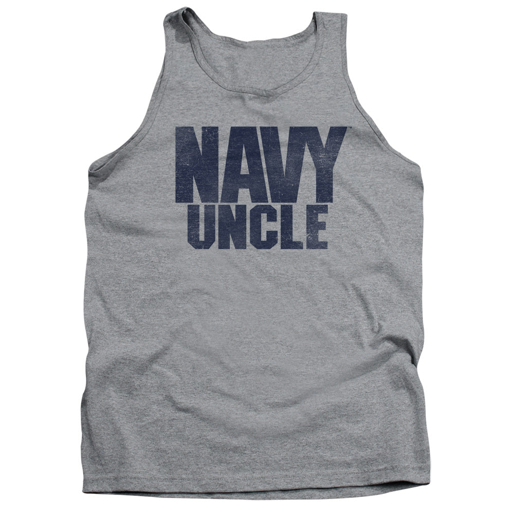 Navy Uncle Mens Tank Top Shirt Athletic Heather Officially Licensed