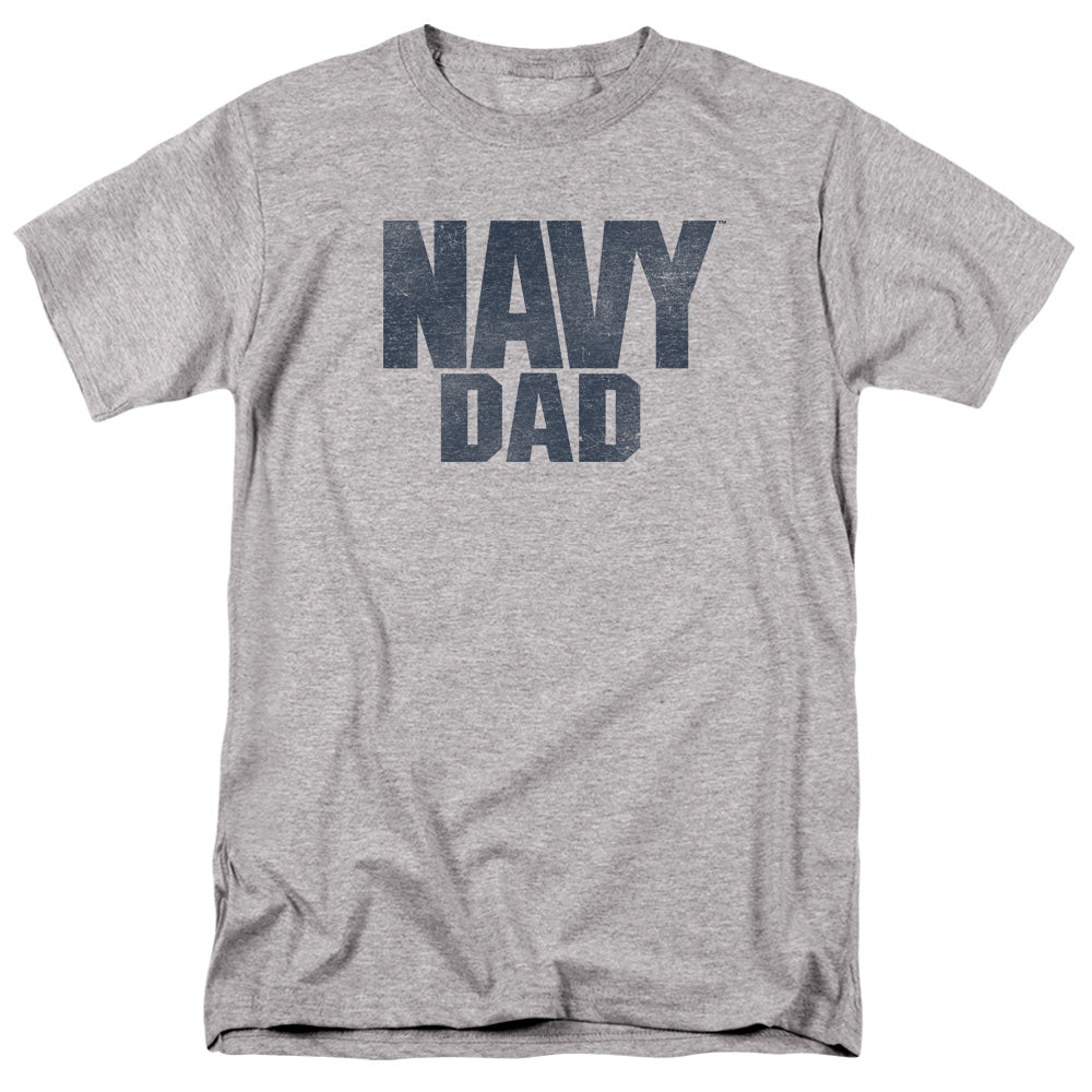 Navy Navy Dad Mens T Shirt Athletic Heather Officially Licensed
