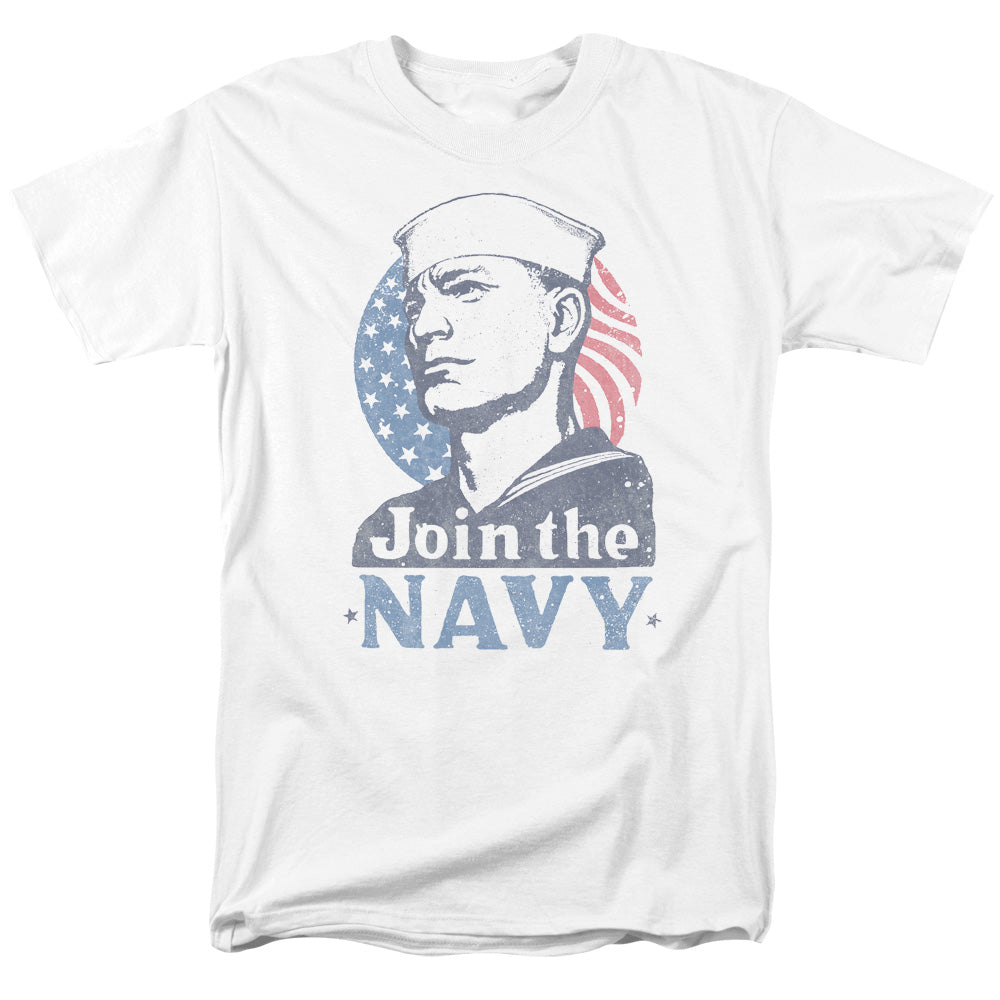 Navy Join Now Mens T Shirt White Officially Licensed