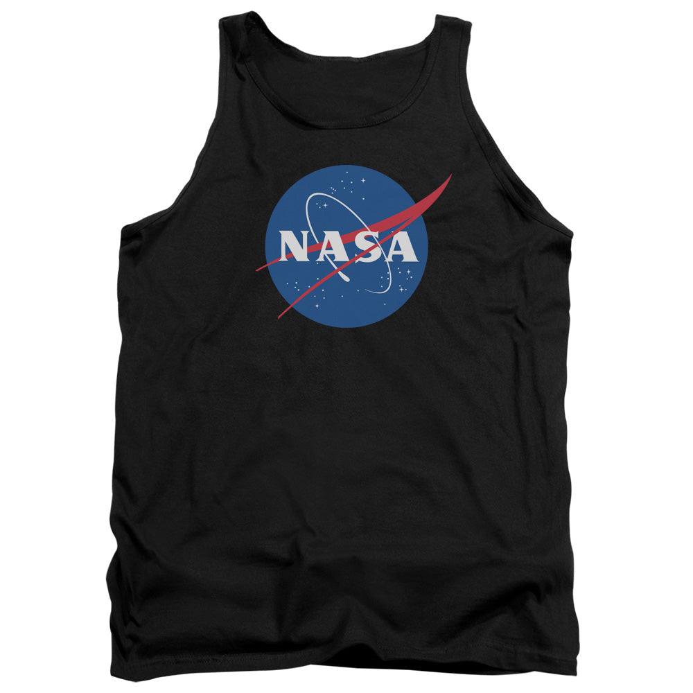 Nasa Meatball Logo Mens Tank Top Shirt Black Officially Licensed