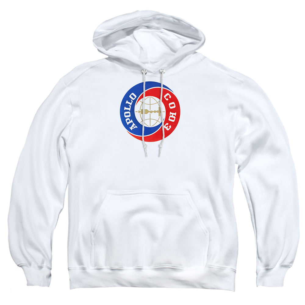Nasa Apollo Soyuz Mens Hoodie White Officially Licensed
