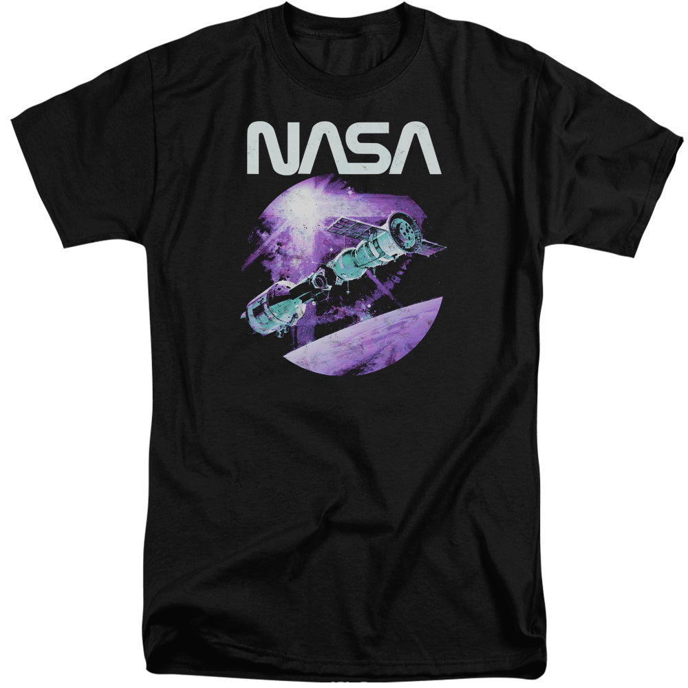 Nasa Come Together Mens Tall T Shirt Black Officially Licensed