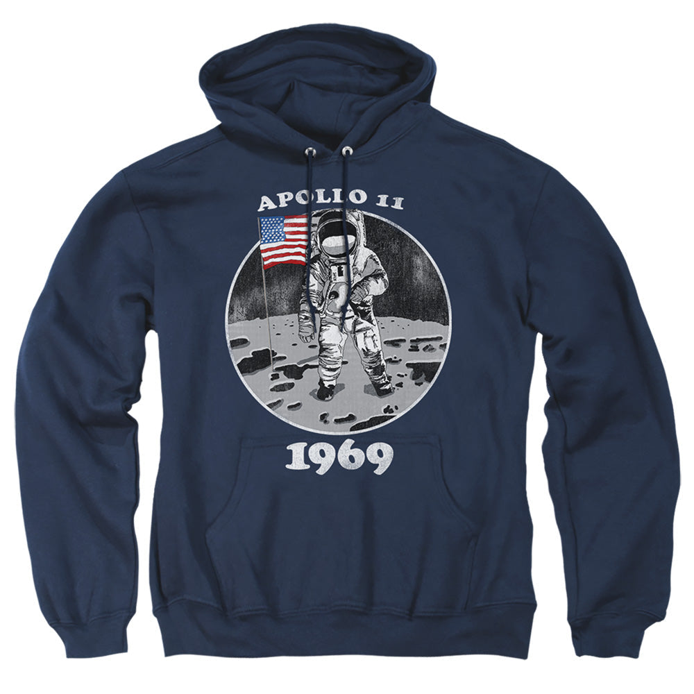 Nasa Not Fake Mens Hoodie Navy Officially Licensed