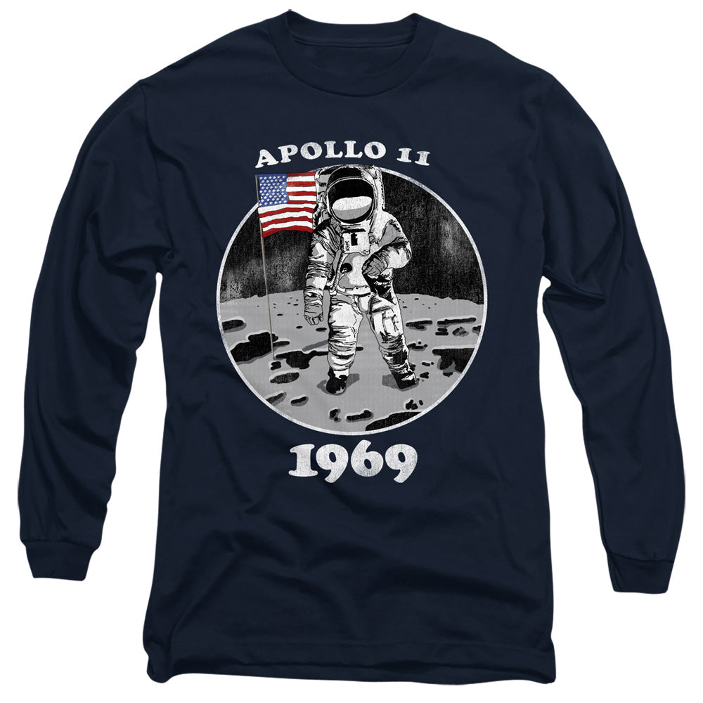 Nasa Not Fake Mens Long Sleeve Shirt Navy Officially Licensed