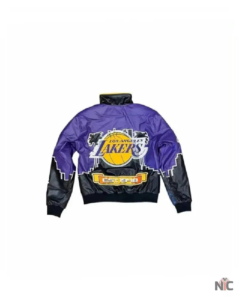 NBA LA Lakers Jeff Hamilton Leather Jacket