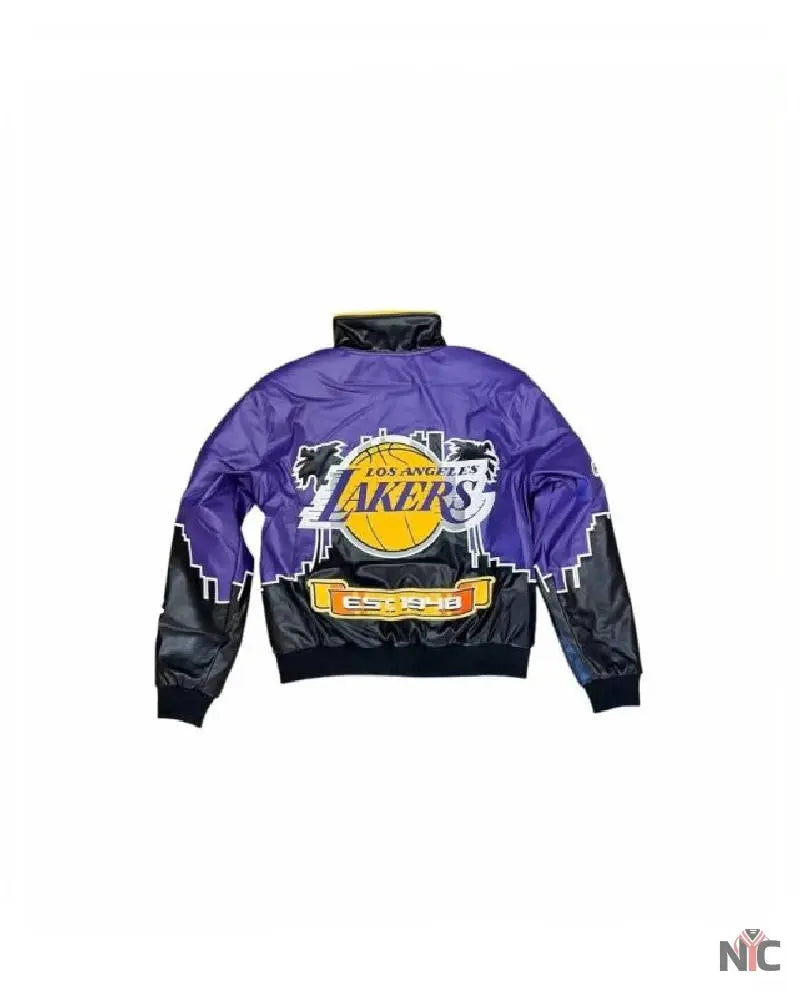 NBA LA Lakers Jeff Hamilton Leather Jacket