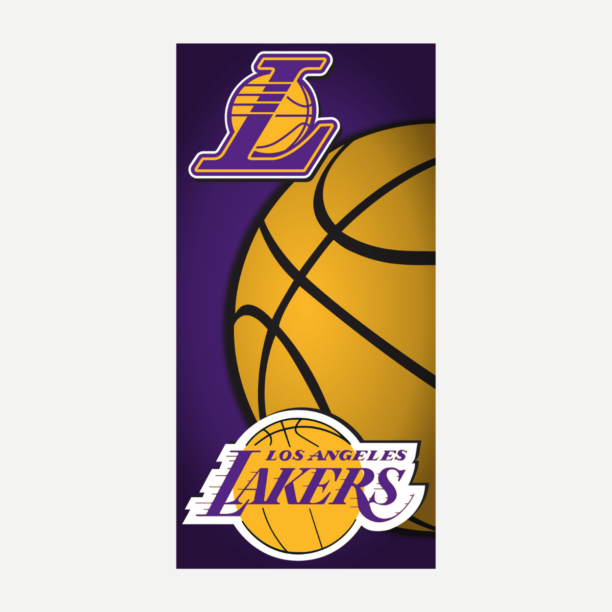 La Lakers Velour Beach Towel